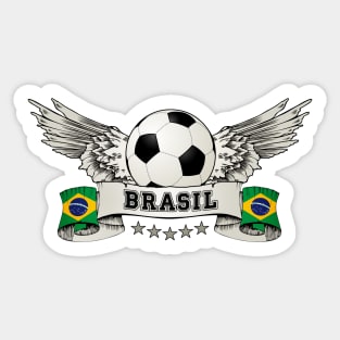 World Cup Brazil Vintage Supporter Gear Sticker